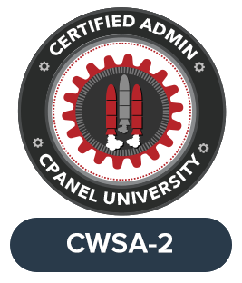 cPanel CWSA Certified